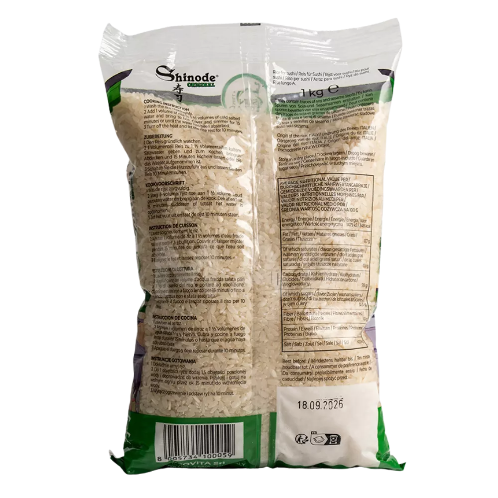 SUNCLAD Sushirijst Shinode 1KG