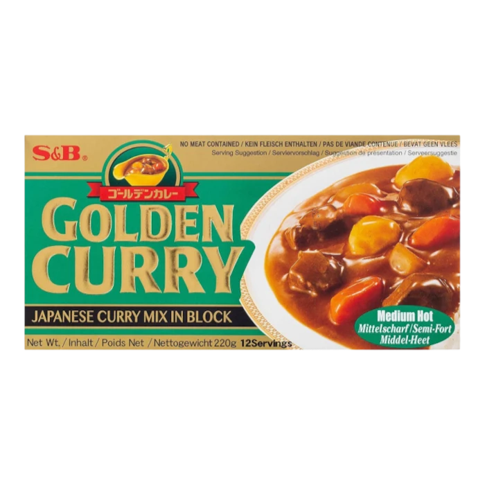 S&B Gouden Curry Medium Heet 92G
