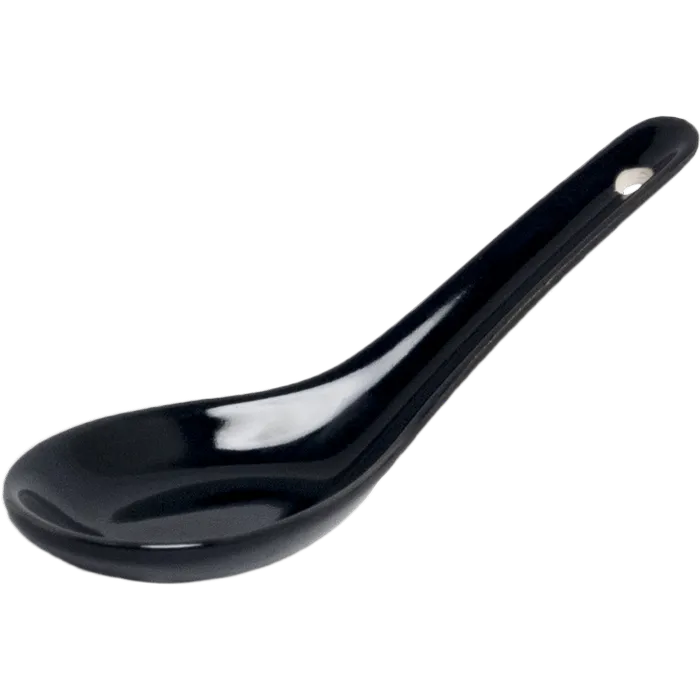 Ceramic spoon black 12.5cm