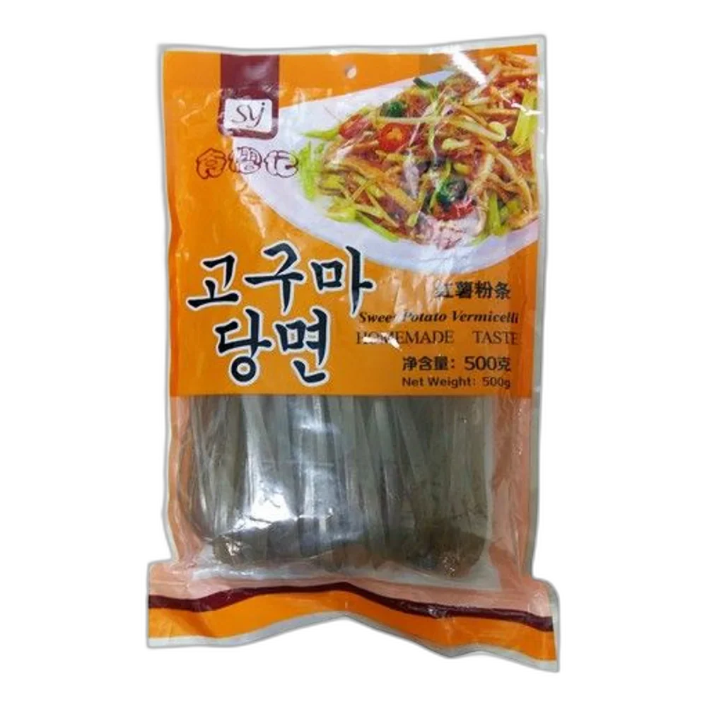 JING YI GEN Süßkartoffel- Nudeln Breit 500G