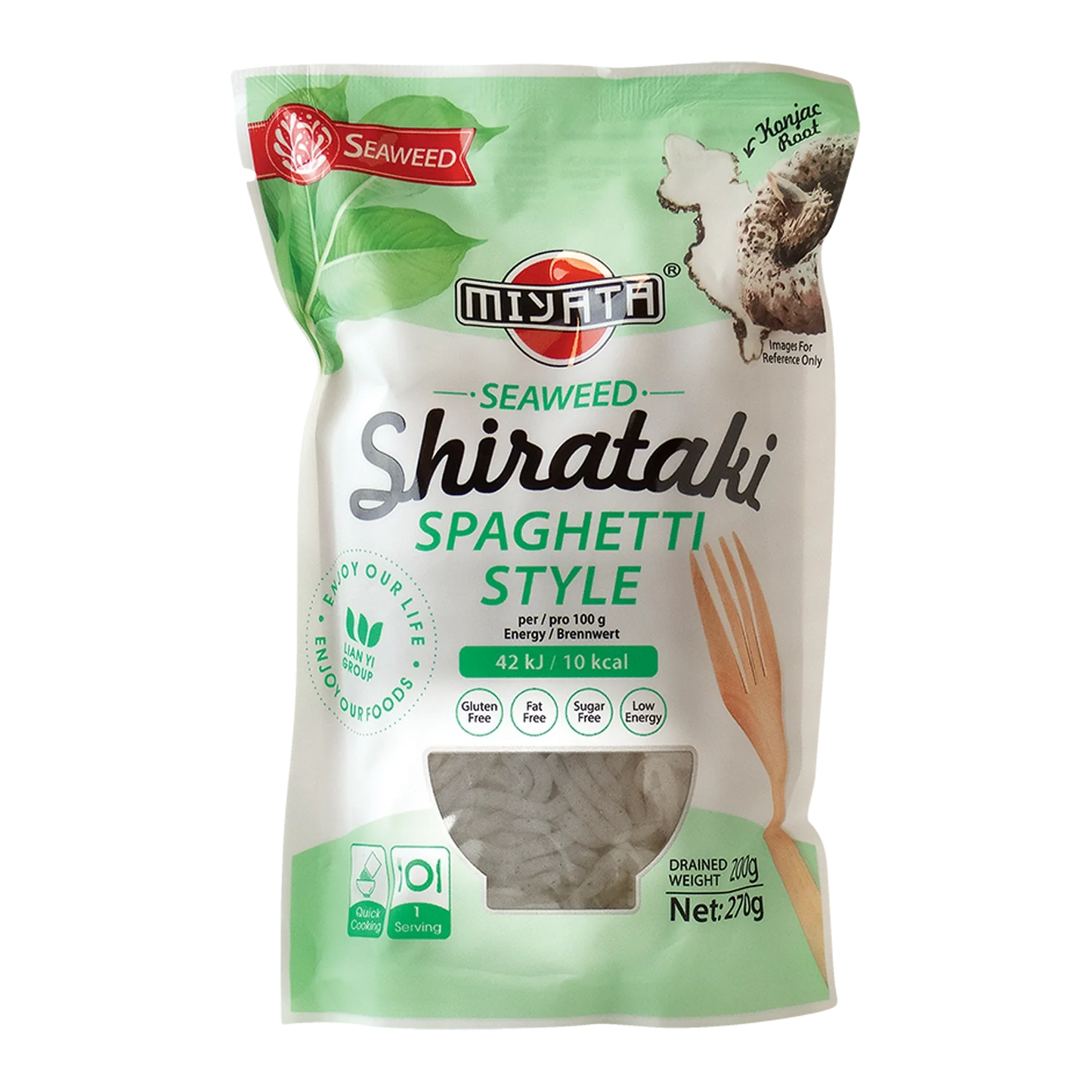 MIYATA Shirataki Nudeln m. Seealgen Geschm. 200G