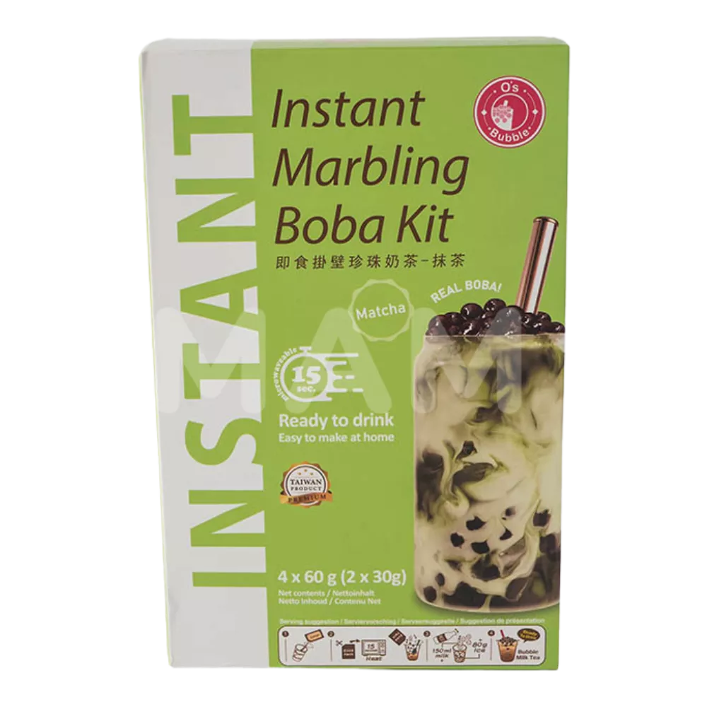 O's Bubble Instant Boba Matcha Tee 240G