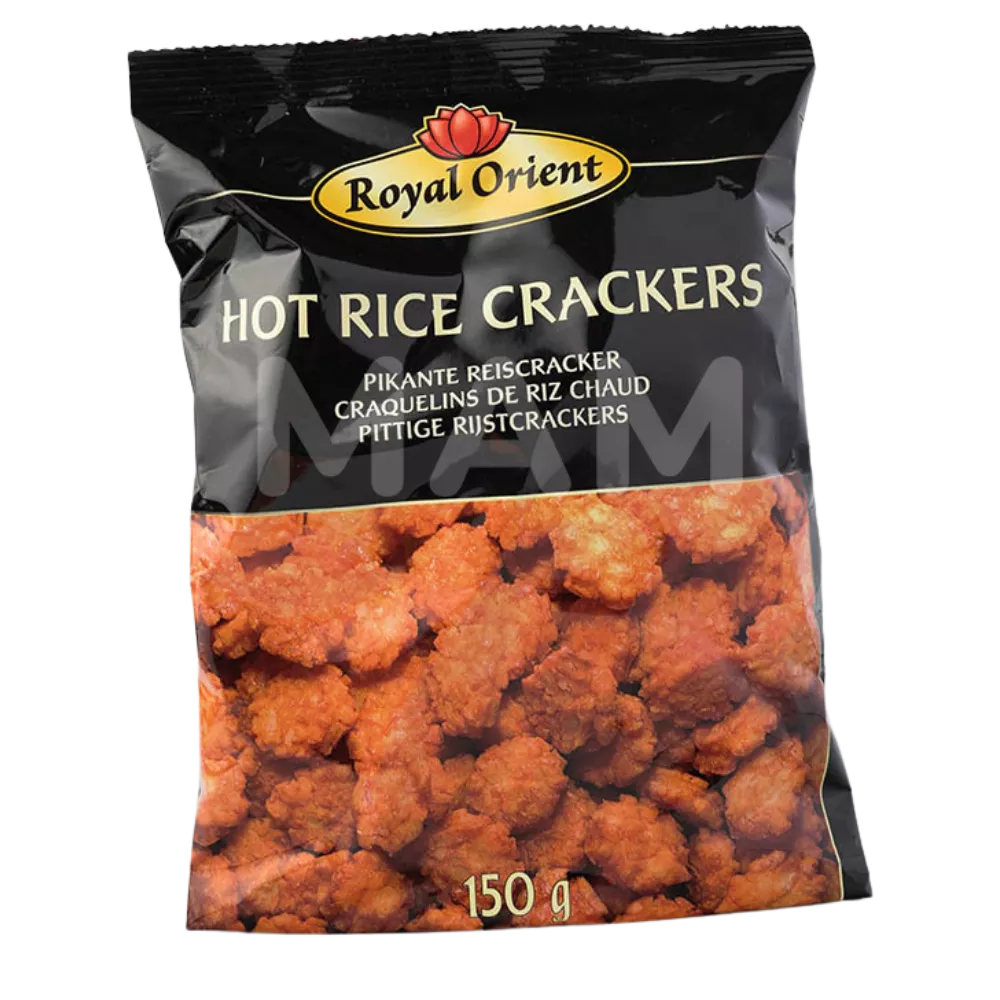 ROYAL ORIENT Hot Rice Crackers (Pikant) 150G