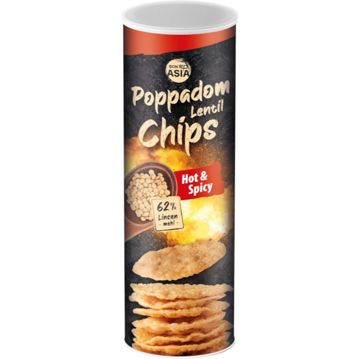 BONASIA Poppadomchips Heet & Pittig 70G