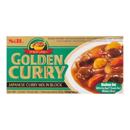 S&B Gouden Curry Medium Heet 92G