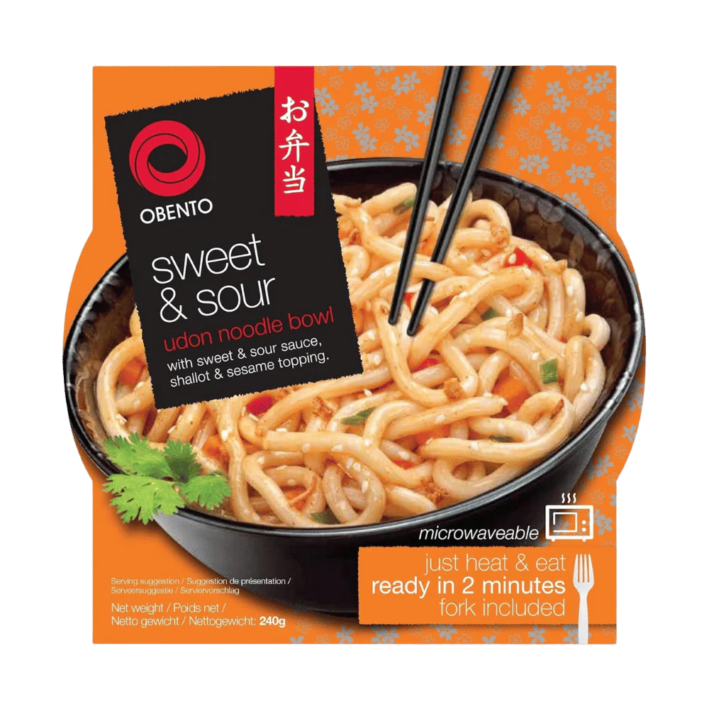 OBENTO Udon Noodle Bowl Süß-sauer  240G