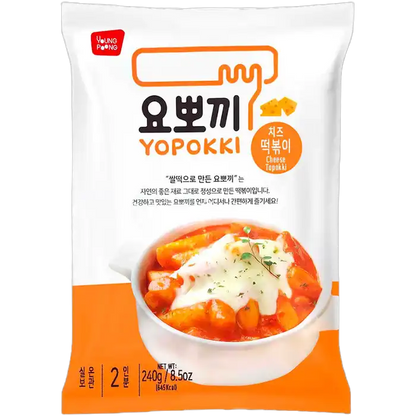 YOUNGPOONG YOPOKKI Rice Cake 240G Tteokbokki Cheese - Käse