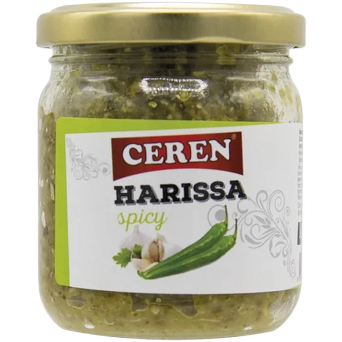CEREN Harissa kruidig groen glas 190G