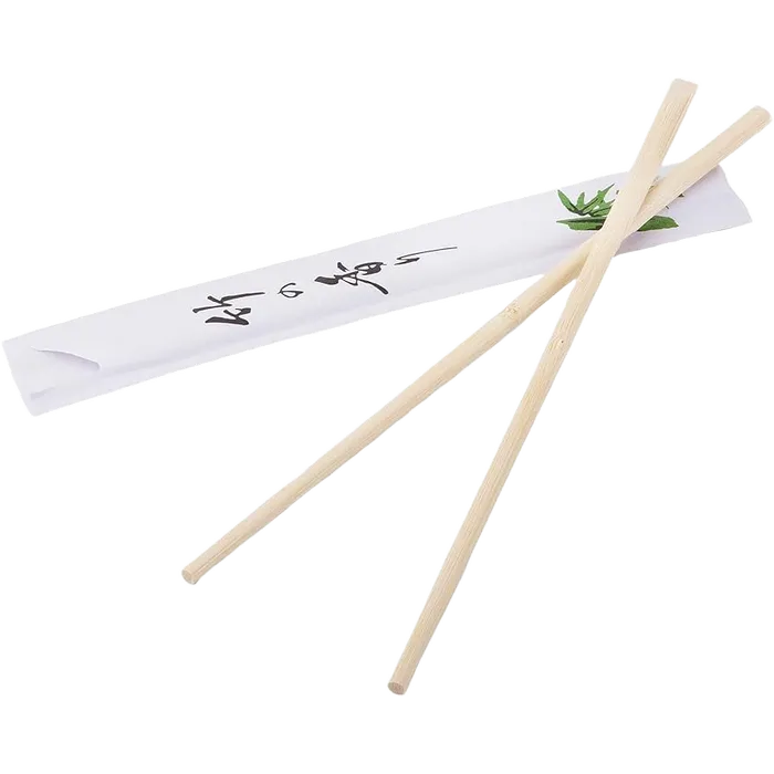 Groene bamboe eetstokjes 21cm pak 100 stuks.