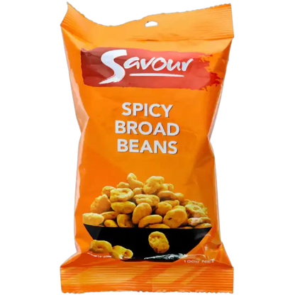 SAVOUR Spicy Broad Beans Scharfe Dicke Bohnen 100G