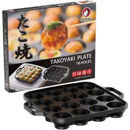OTAFUKU Cast Iron Takoyaki Plate 16 holes