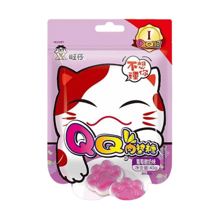 WANT WANT Yogurt Gums 45G Grape Yogurt Cat's Claw
