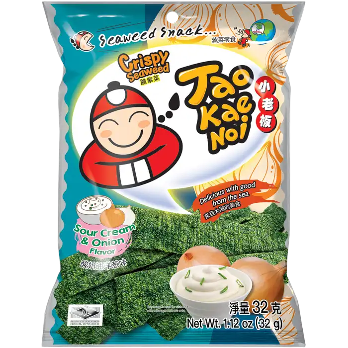 TAOKAENOI Crispy Seaweed Sour Cream & Onion 32G