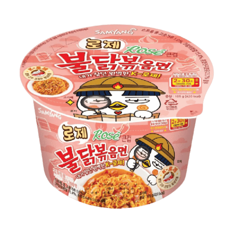 SAMYANG Buldak Rose Ramen-kom met hete kip 105G