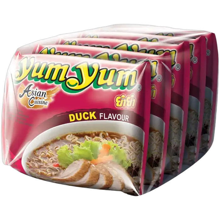 YUM YUM Instant Nudeln Ente Bag 5x60G