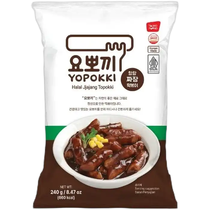 YOUNGPOONG Yopokki 240G Halal Jjajang Pouch