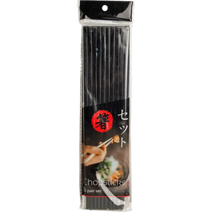 Essstäbchen Melamin 10Paar Schwarz