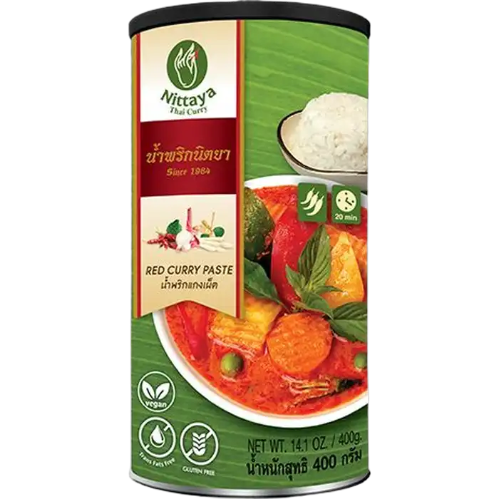 NITTAYA Red Vegan Curry Paste 400G