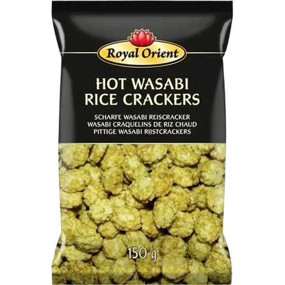 ROYAL ORIENT Hot Rice Crackers WASABI 150G