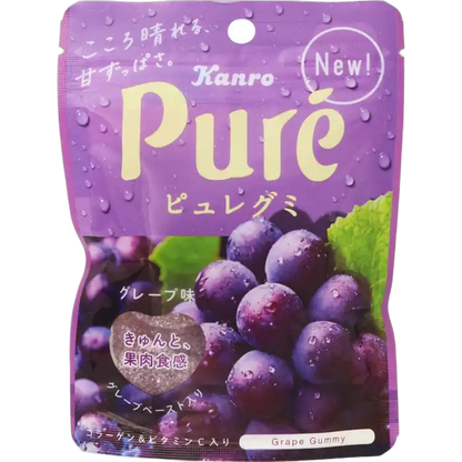 KANRO Pure Gummy Grape 56G