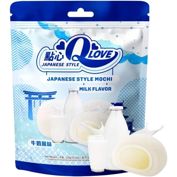 QLove Mochi Milk Standing Pouch 120G