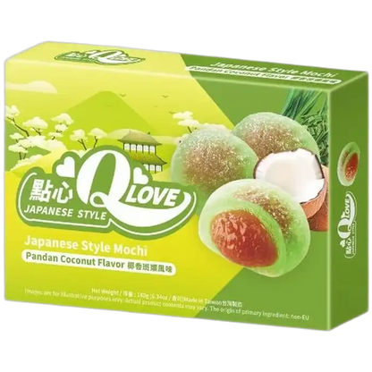QLOVE Mochi Coconut Pandan 180G