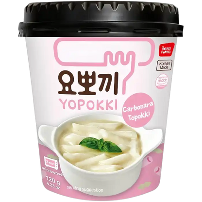 YOPOKKI Ricecake Cup Halal Carbonara 120G