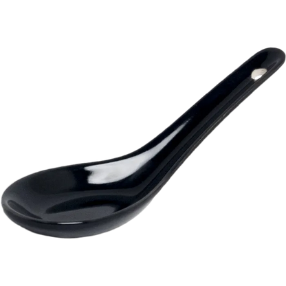Ceramic spoon black 12.5cm