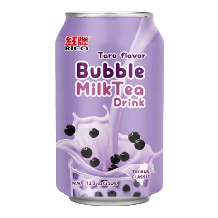 RICO Taro Flavor Bubble Milk Tea Drink 350ML Dose