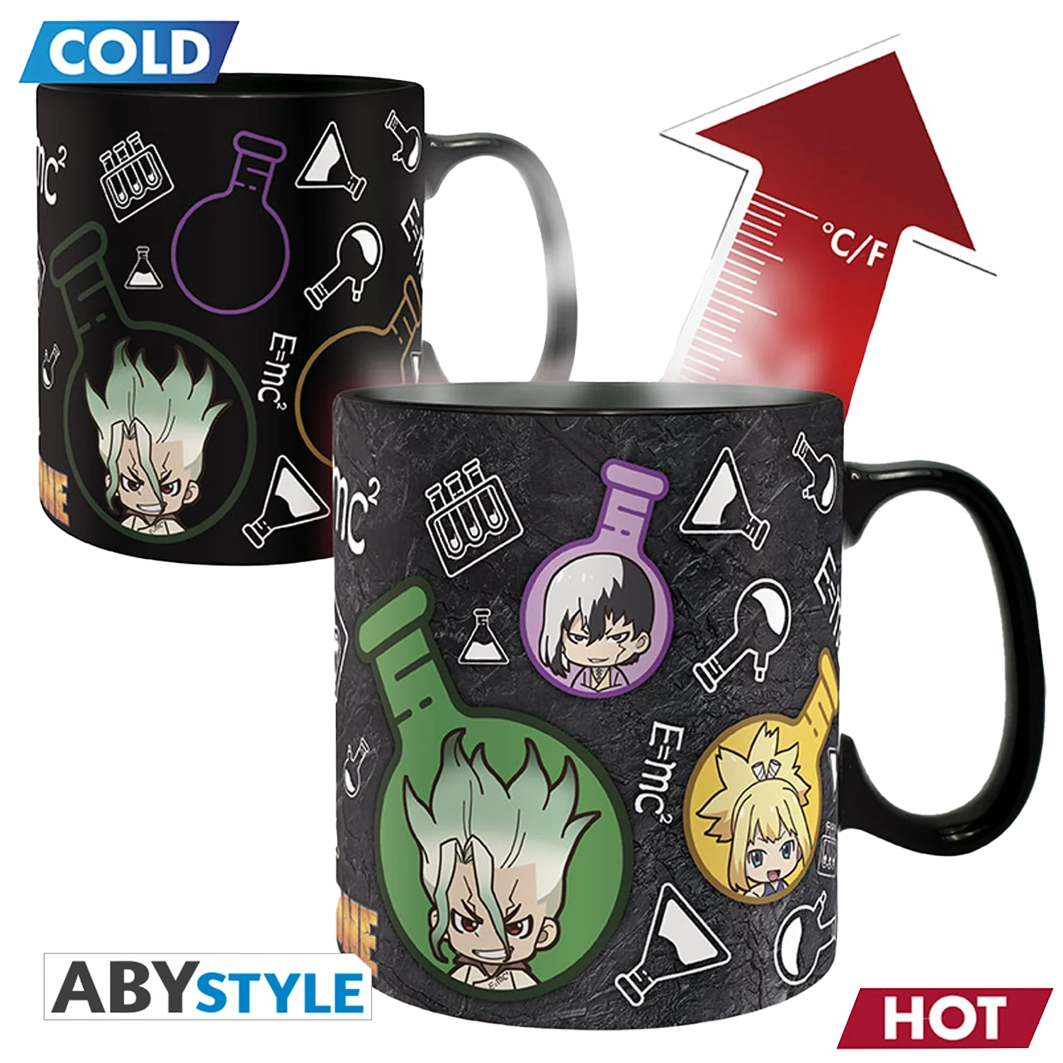 DR STONE Heat Change Mug Group Formula 460ml