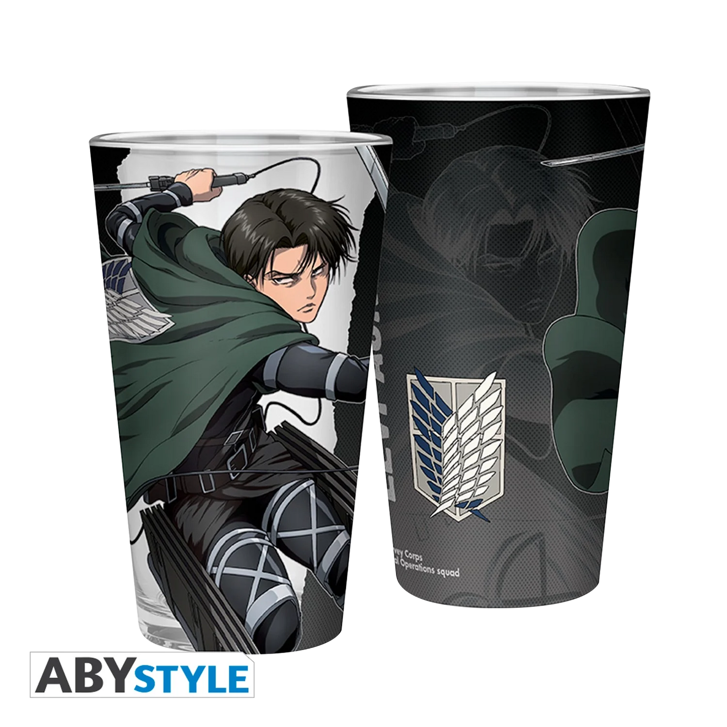 ATTACK ON TITAN Large Glass Levi S4 400ML
