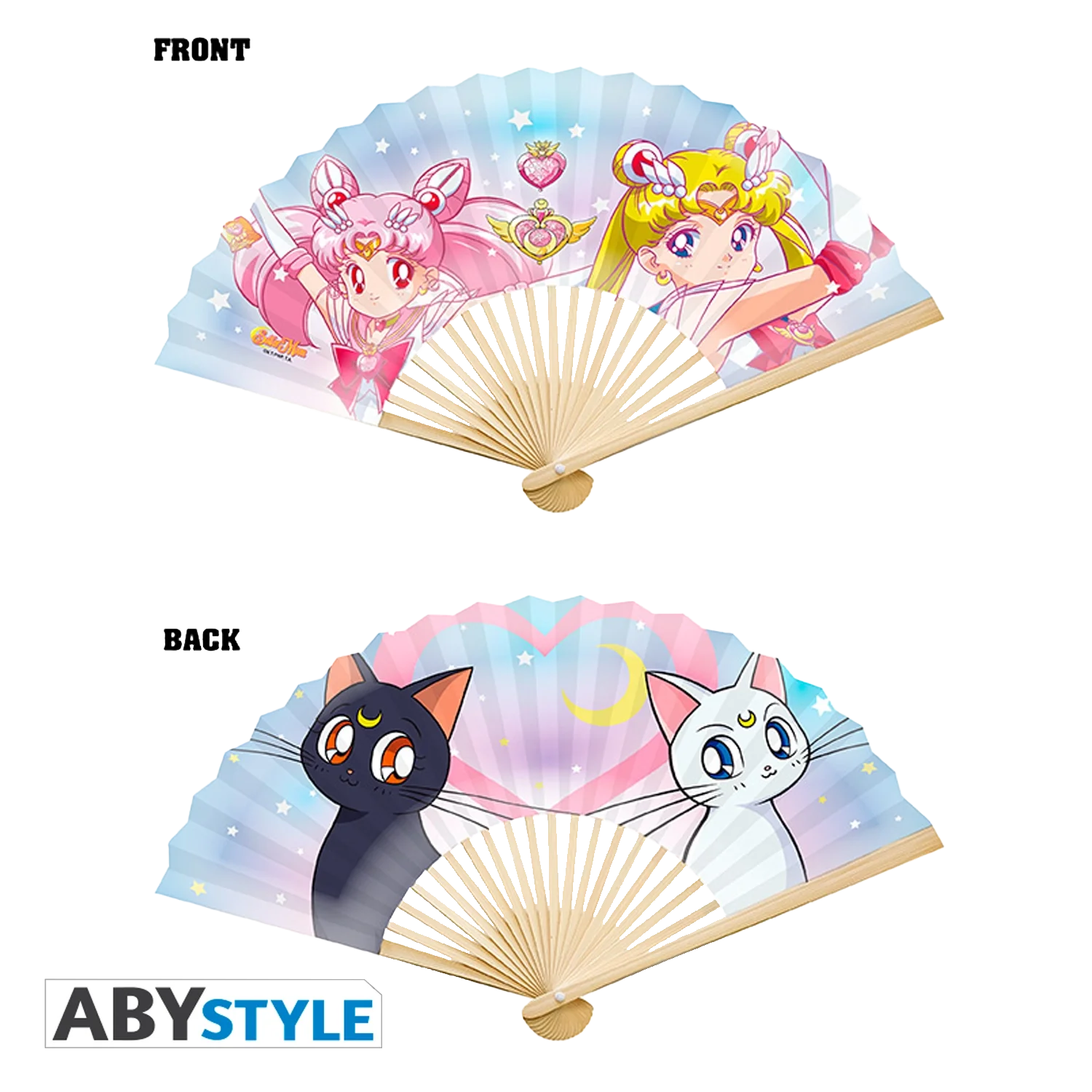 SAILOR MOON Fan - Fächer "Sailor Moon & Cats"