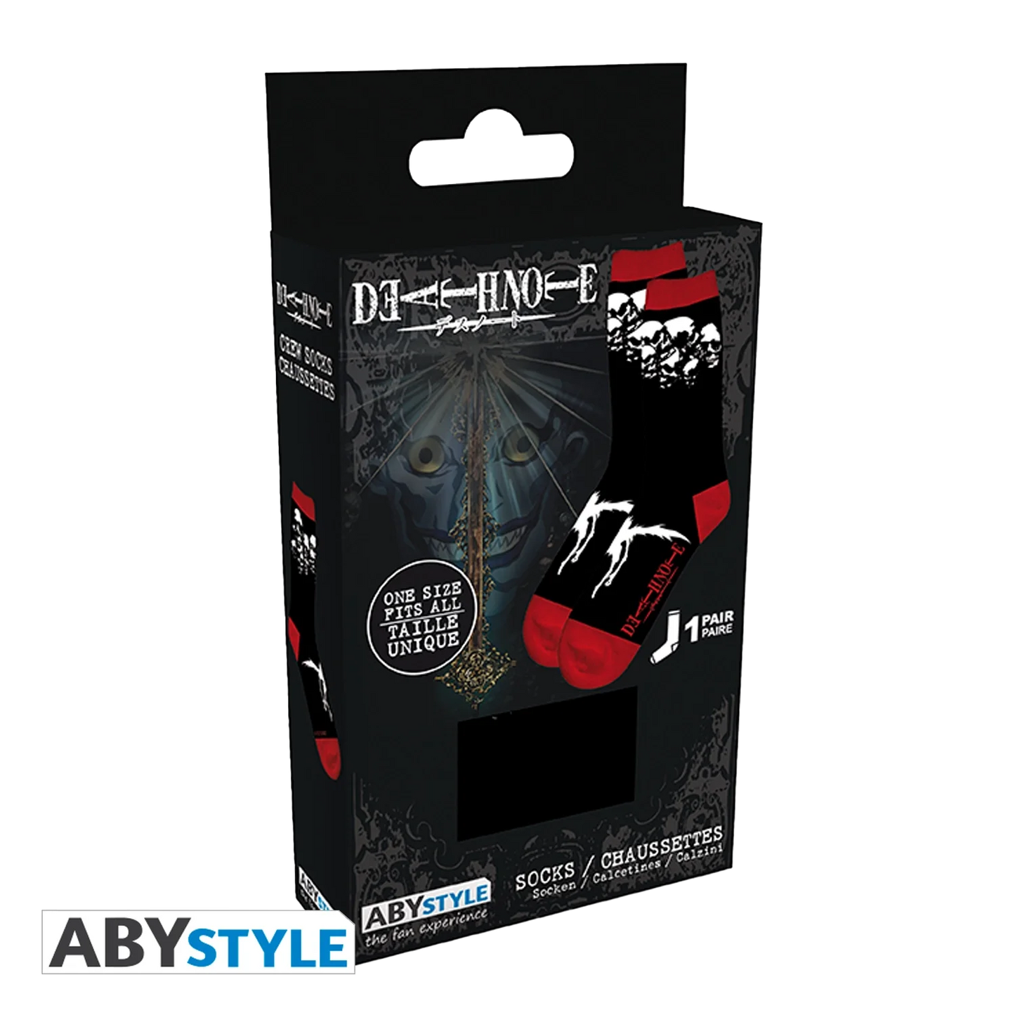 DEATH NOTE Socks Black Ryuk