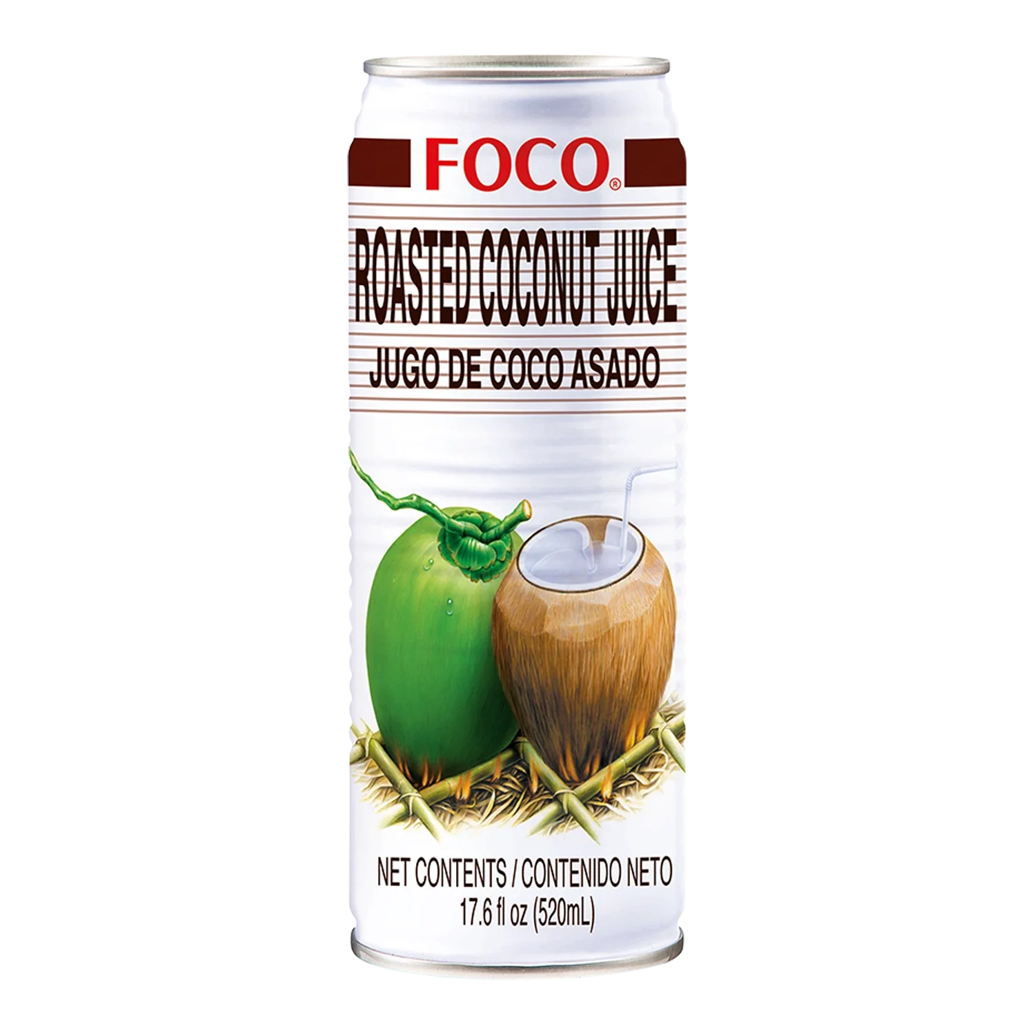 FOCO Kokosnusssaft mit Röstgeschmack 520ML