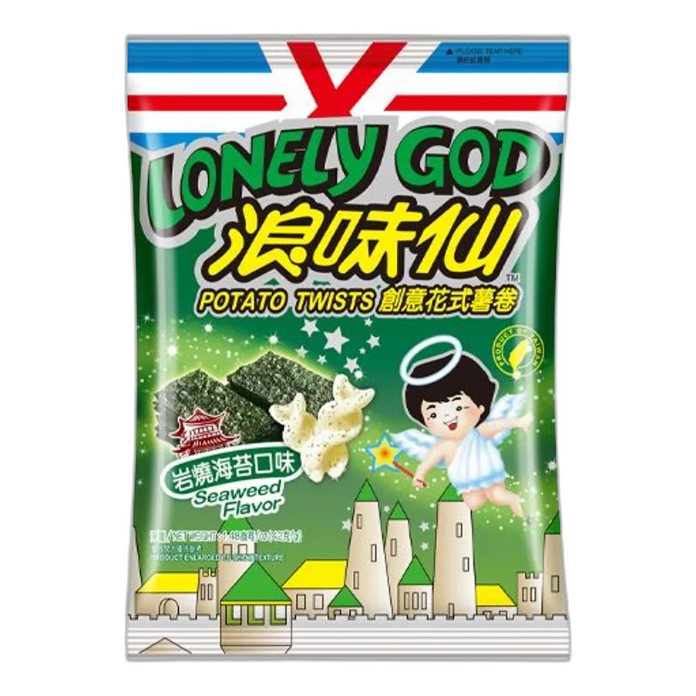 WANT WANT Lonely God Potato Twist Seaweed 42G
