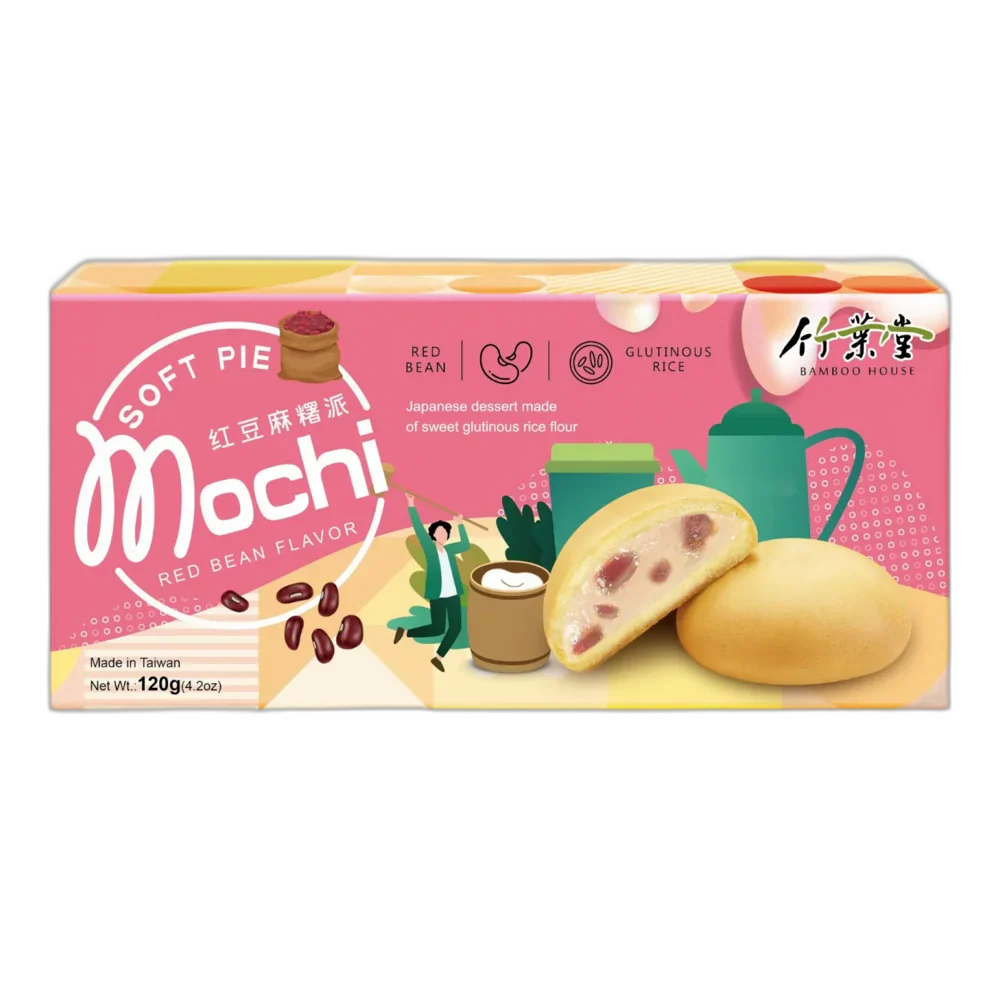 BAMBOO HOUSE Mochi Soft Pie Red Bean flavour 126G