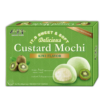 BAMBOO HOUSE Mochi Custard Kiwi – Fruchtige Reiskuchen 180g