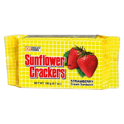 ZONNEBLOEM Aardbeiencrackers, verpakking 190 g