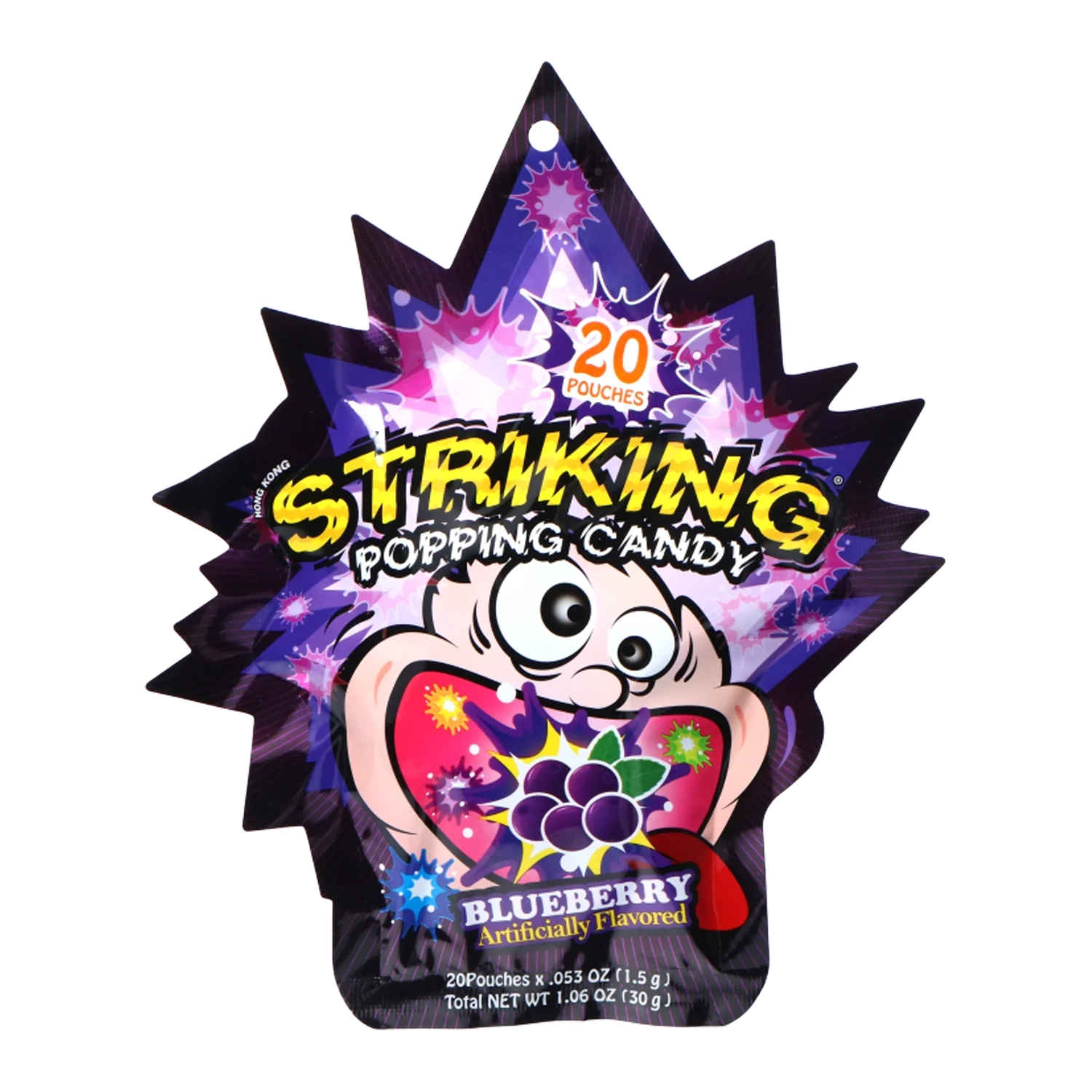 STRIKING Popping Candy Blueberry 30G