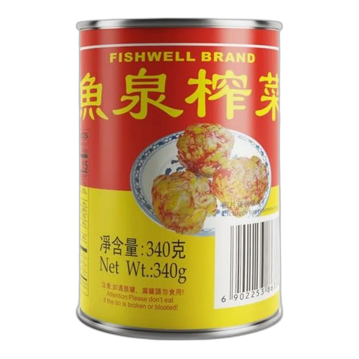 FISH WELL Zha Cai – Ingelegde mosterdsteel 340g uit China