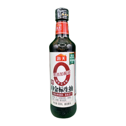 HT GOLDEN LABEL Light Soy Sauce 0 additives 500ML