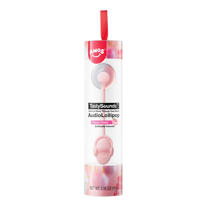 AMOS Tasty Sounds Lollip. Peach w.Music BGirl 16G
