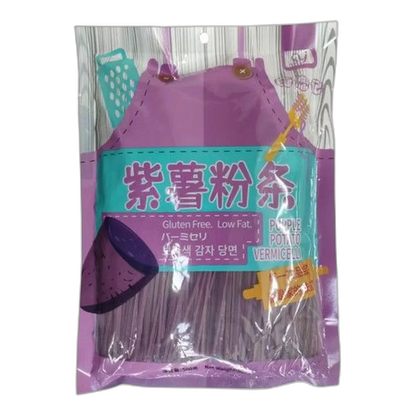 JING YI GEN Süßkartoffel- Nudel Dünn LILA 500G