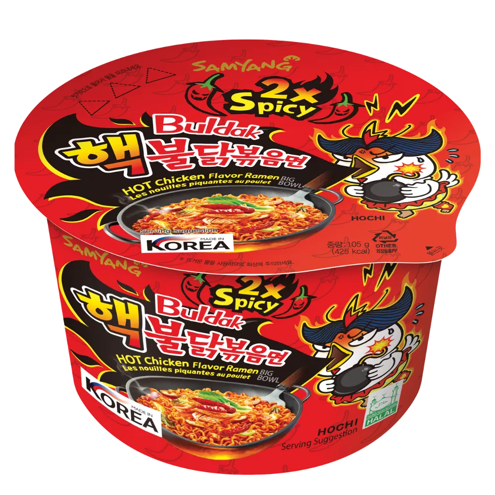 SAMYANG Buldak 2xPittige Hete Kip Grote Kom 105G