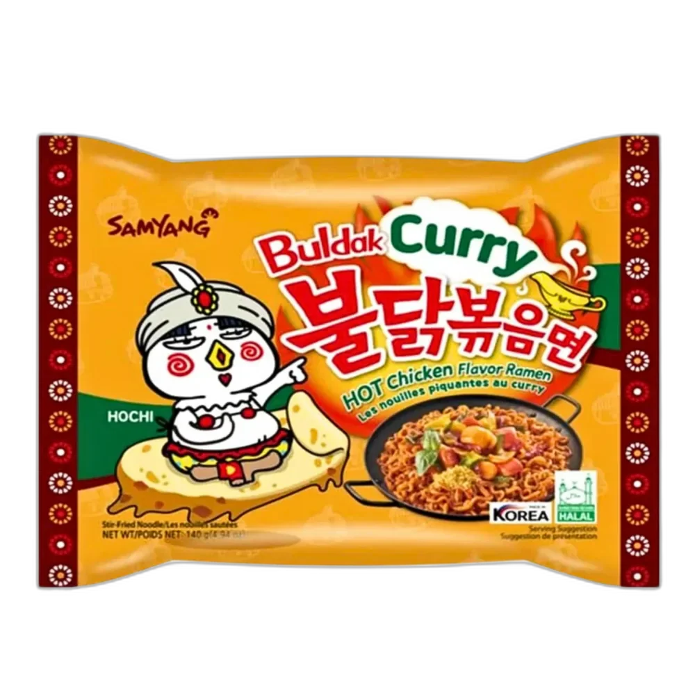 SAMYANG Buldak Curry Hete Kip Ramen 140G