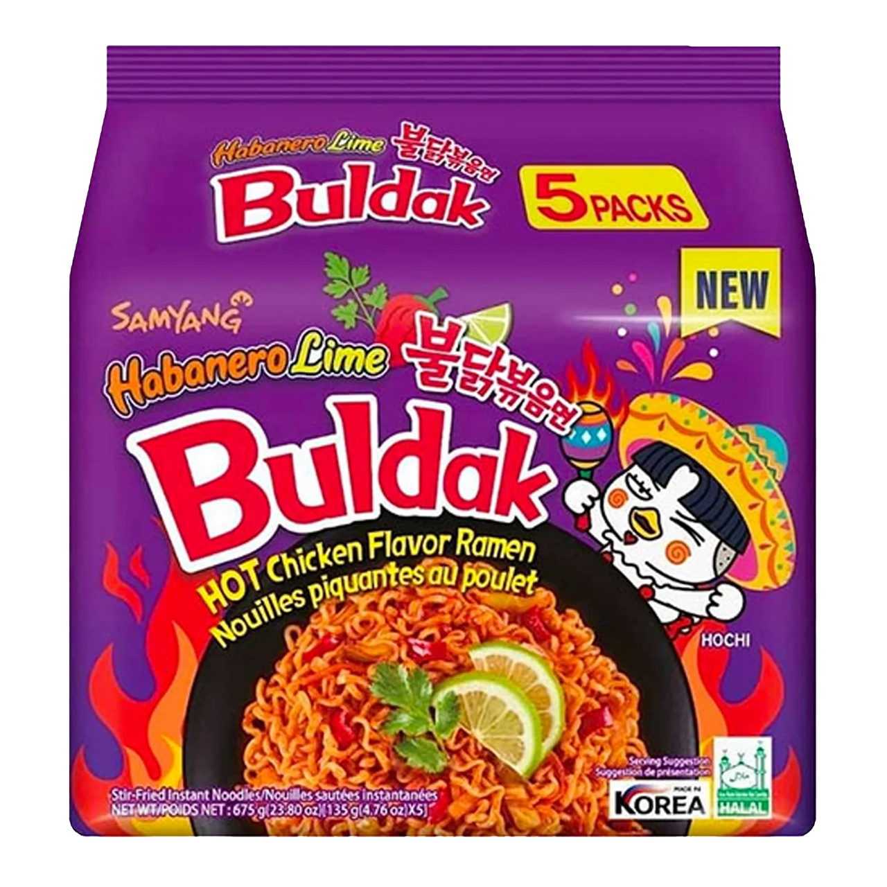 SAMYANG Buldak Habanero Limoen 5Pack (5x135G)