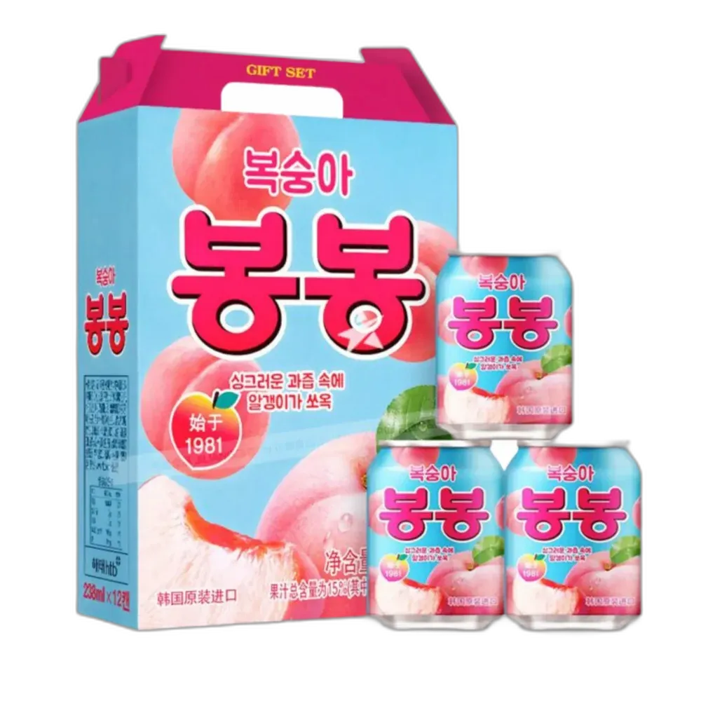 HAITAI Peach BonBon – Pfirsichdrink mit Fruchtstücken 340ml