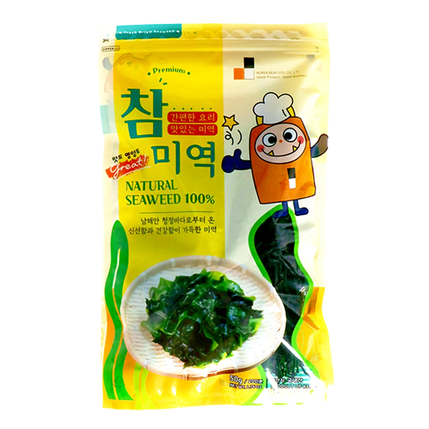 KOREA SEAFOOD Wakame 100% Natural Dried Seaweed 50G
