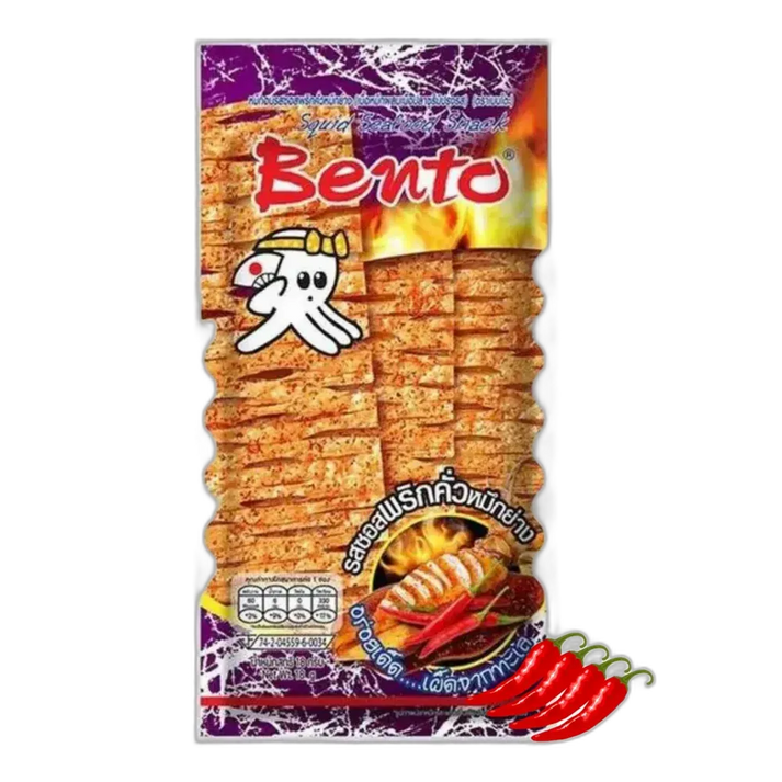 BENTO Zeevruchtensnack – Hete Chili Inktvissnack 20g
