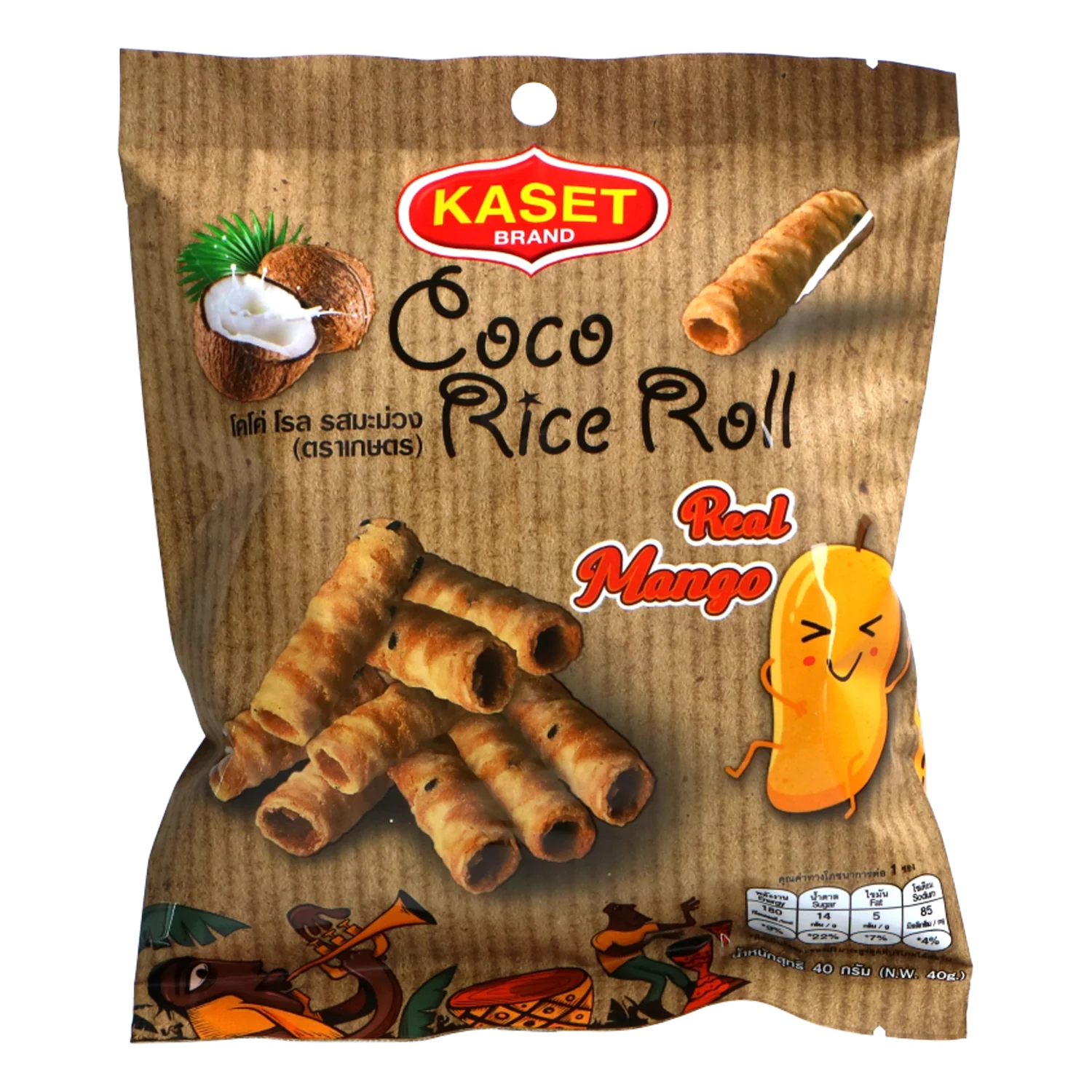 Coco Crispy Rice Roll Durian 100G